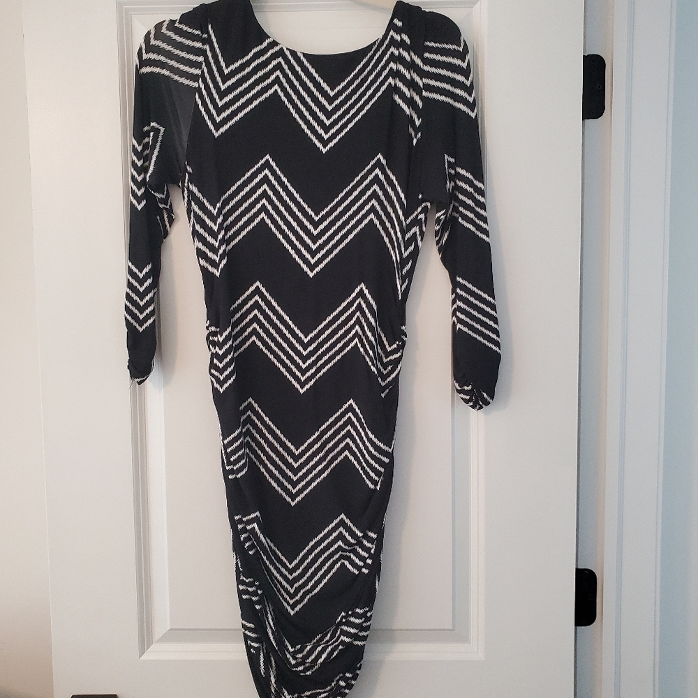 Tart Bodycon Chevron Dress